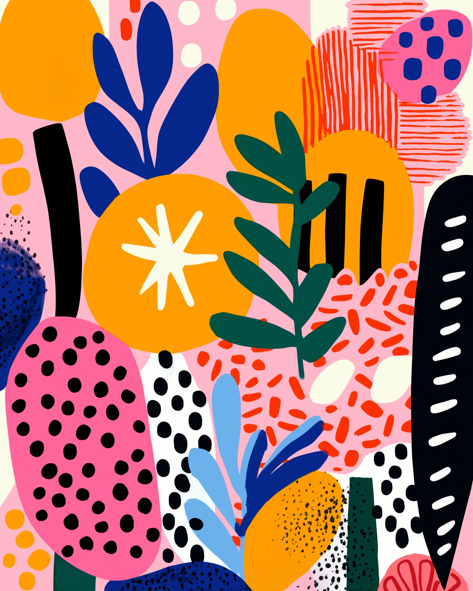 Vibrante flora droom van treechild