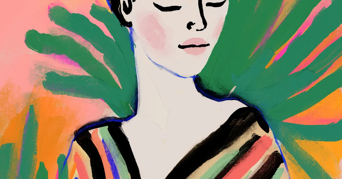 Serene sunlight door treechild