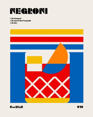 Negroni Bauhaus Cocktail