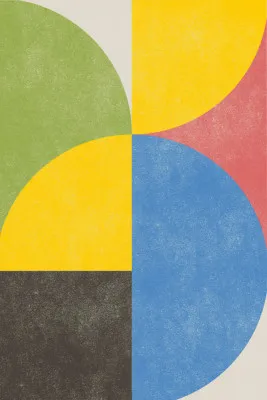 Retro shapes in zachte aardetinten