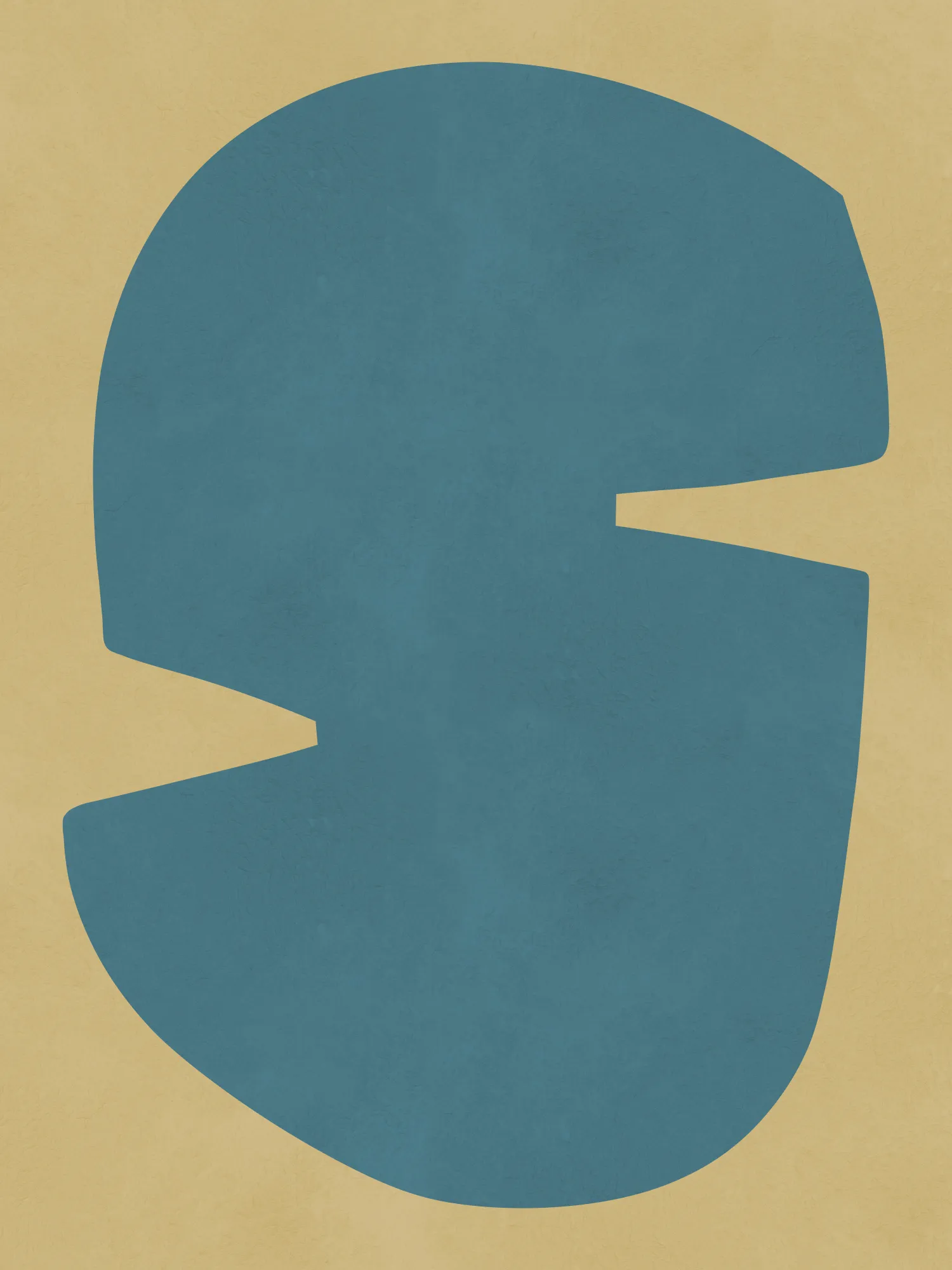 Abstracte organische vormen in aquarel