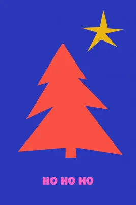 Verticale illustratie van een outdoor kerstscène met diverse kleuren, Xmas Christmas (2025)