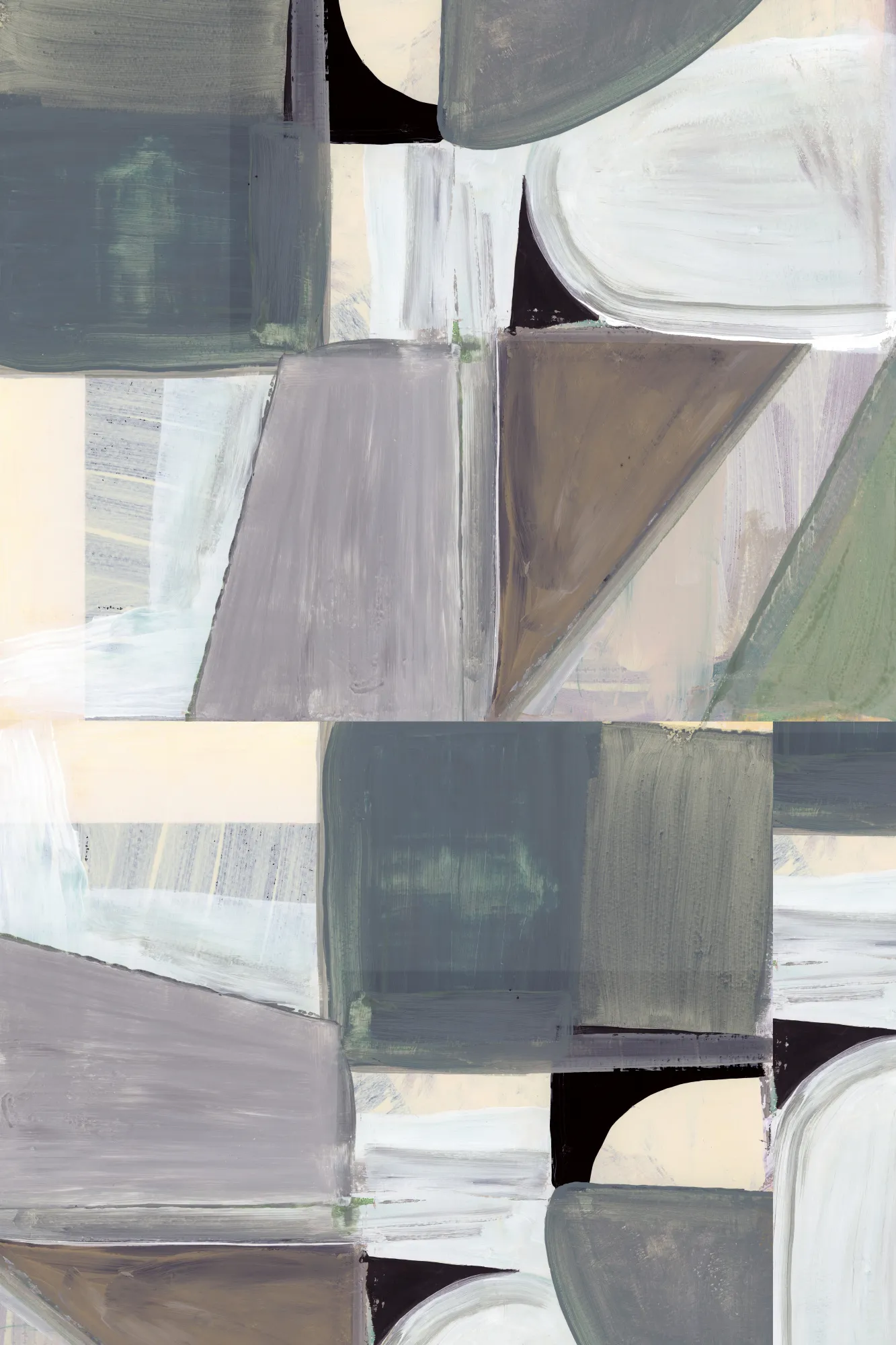 Abstracte buitenwereld in zachte tinten