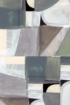 Abstracte buitenwereld in zachte tinten
