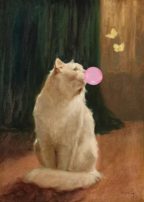 Bubble Gum and Cat