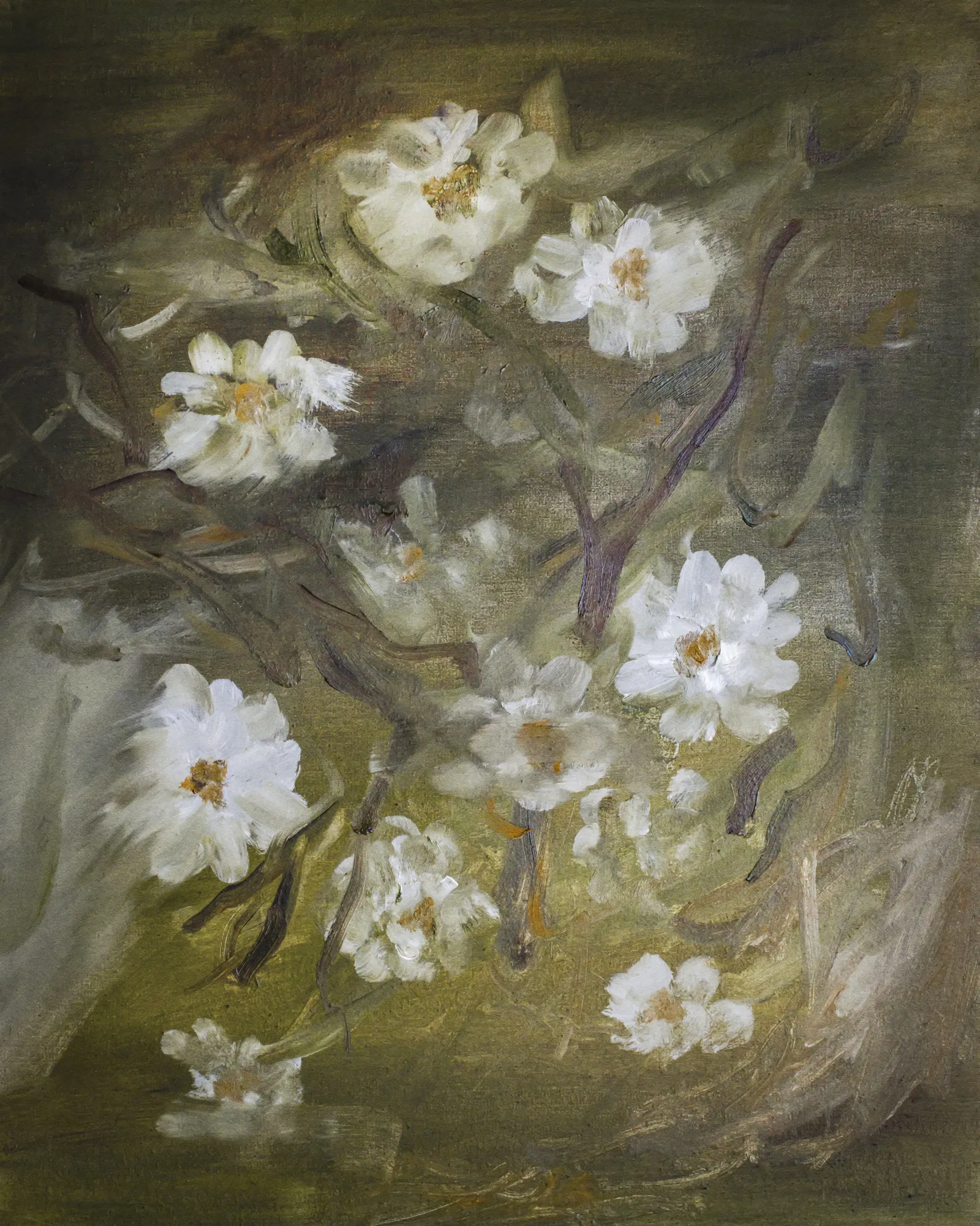 Mosrozen in een groene tuinillustratie