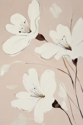 Minimalist White Flowers