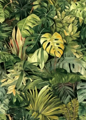 Nature Flowers and Leaves Watercolor Art (90)