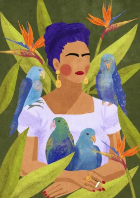Frida and birds