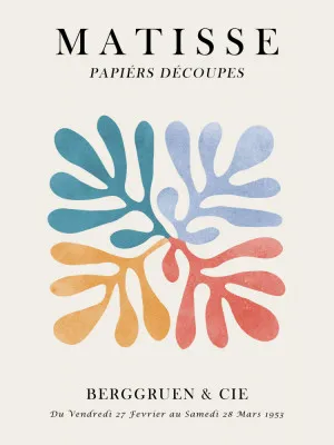 Verticale illustratie van abstracte kleurrijke bloemen en geometrische vormen in aquarelstijl