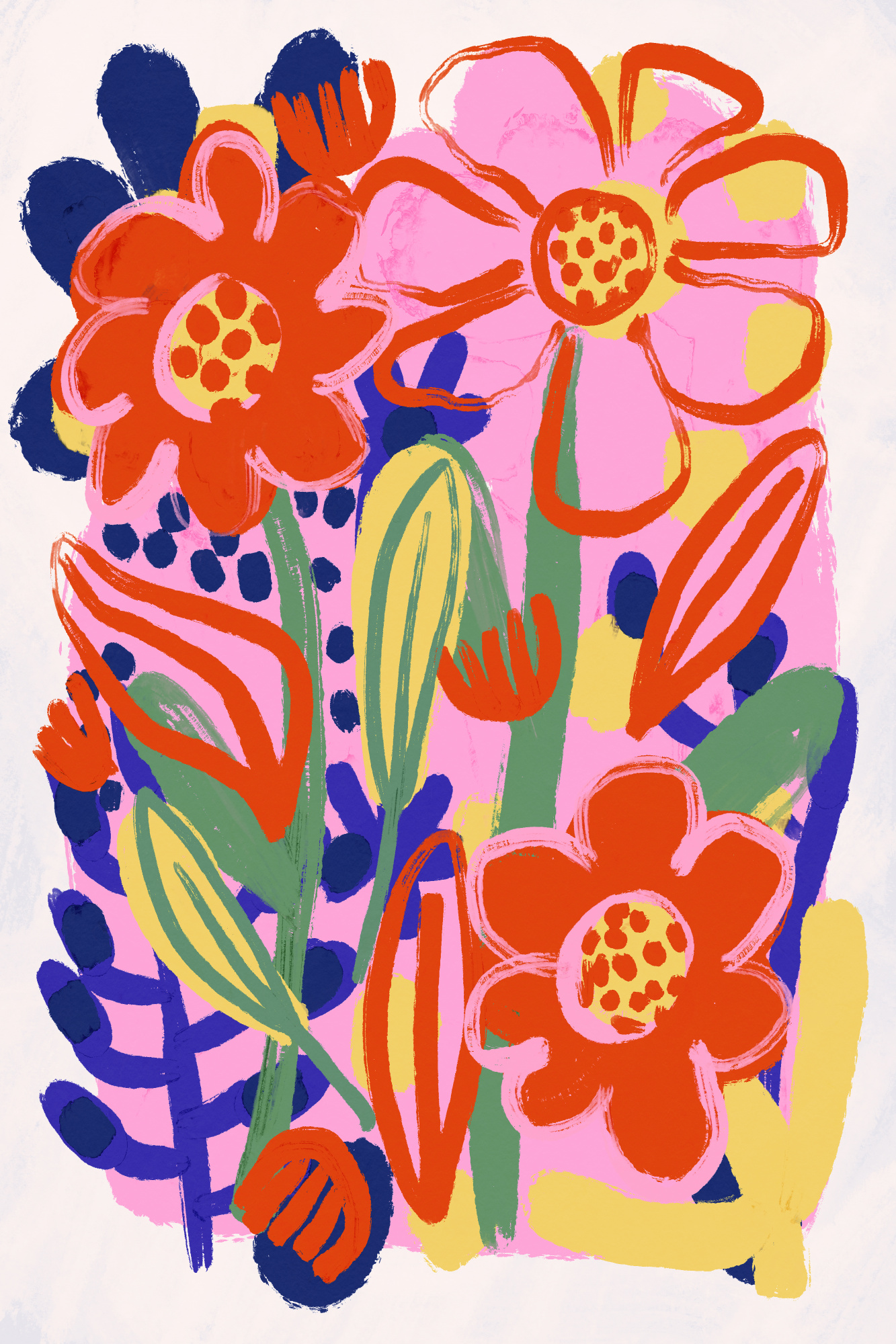 Floral joyburst in levendige kleuren