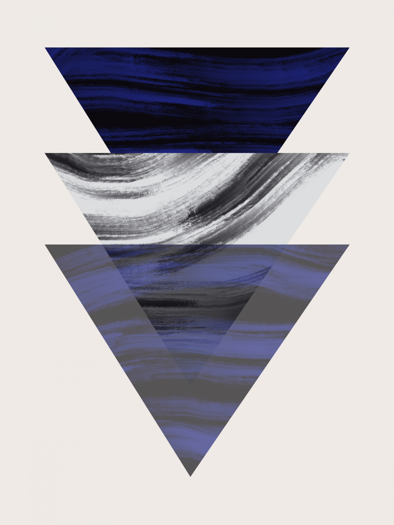 Three triangular geometric van little dean