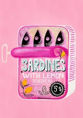 Sardines Tin Can Pink