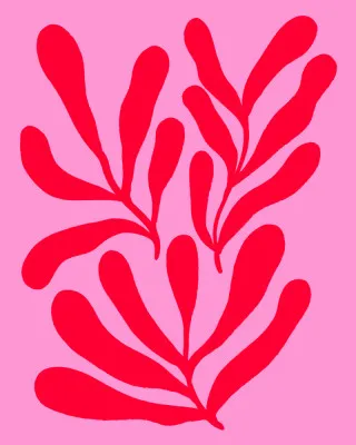 Bold red branches van angela minca