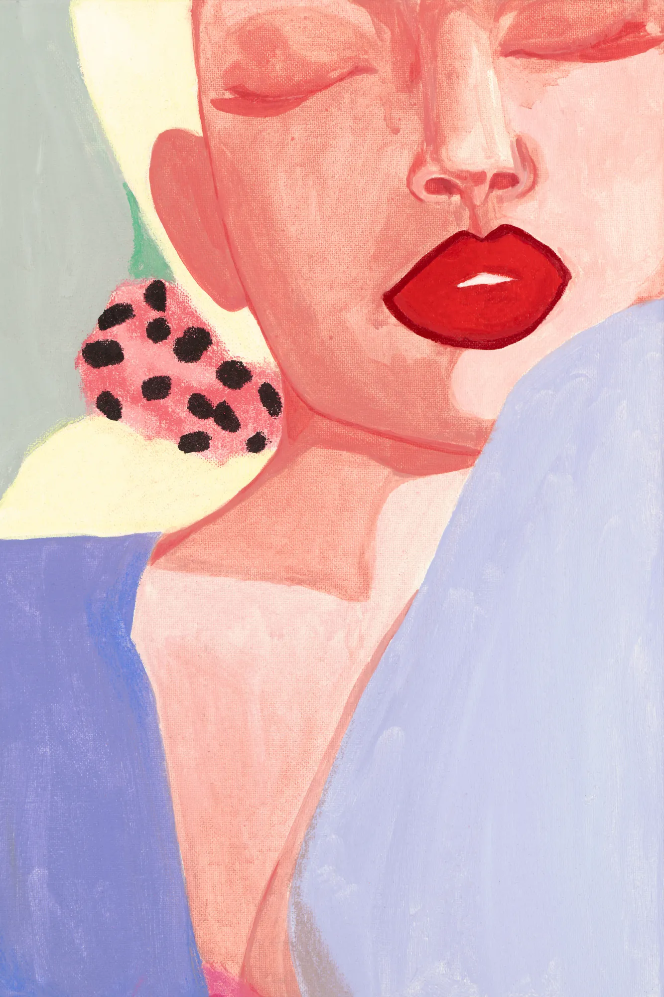 Portret van vrouw met vintage flair