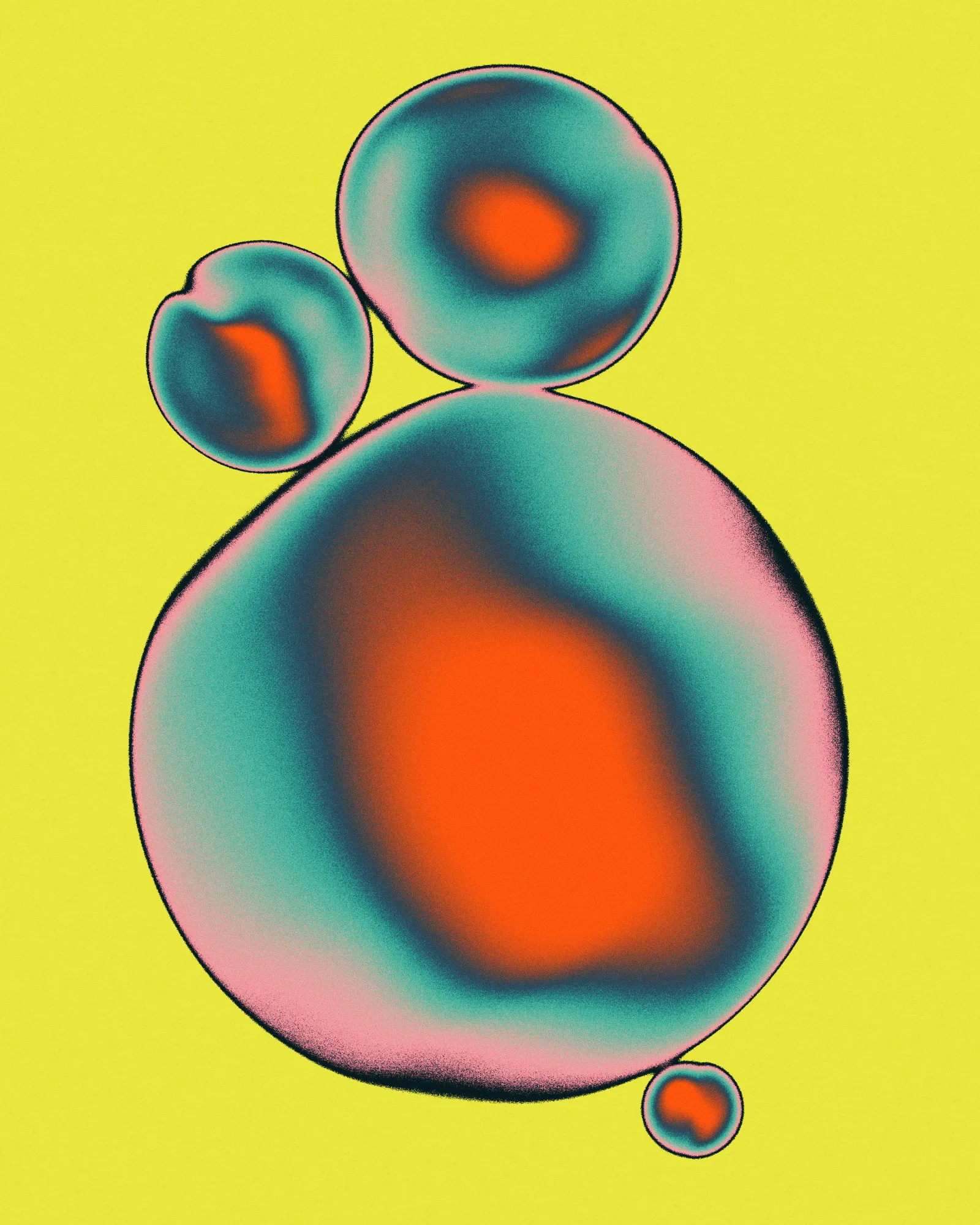 Ectoplasm 4 door jazzberry blue in verticale compositie