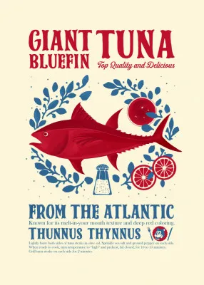 Tuna kitchen print