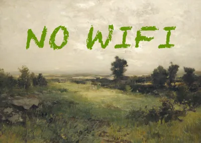 No WiFi / Oil Painting Landscape