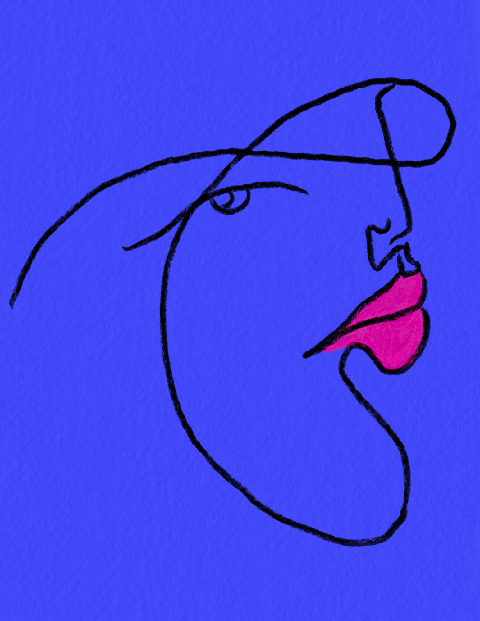 The moon van jlc art met mensen in blauw