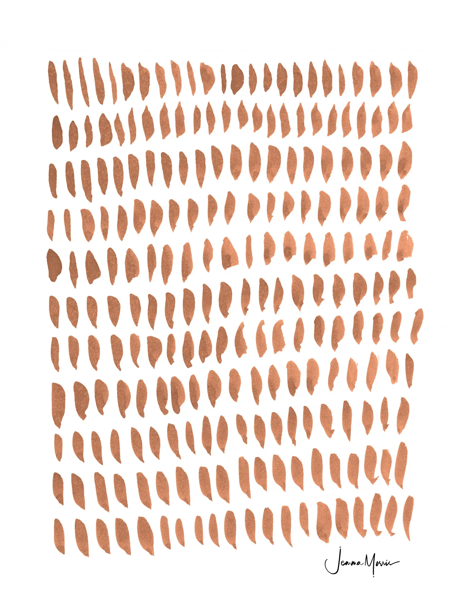 Verticale illustratie buitenzicht van jemma morris