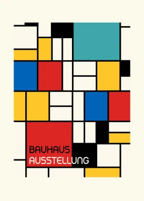 Bauhaus Geometric Design Retro