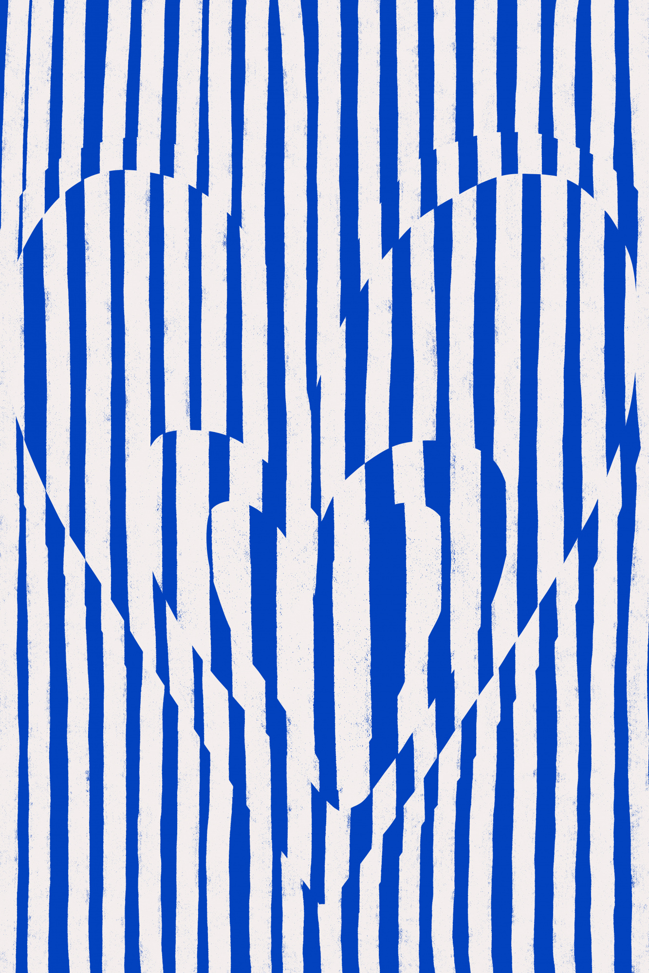 Heartbeat stripes door treechild