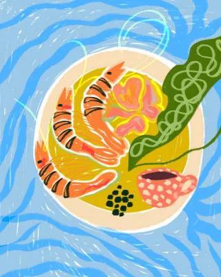 Tiger Prawns / Shrimp Seafood Platter