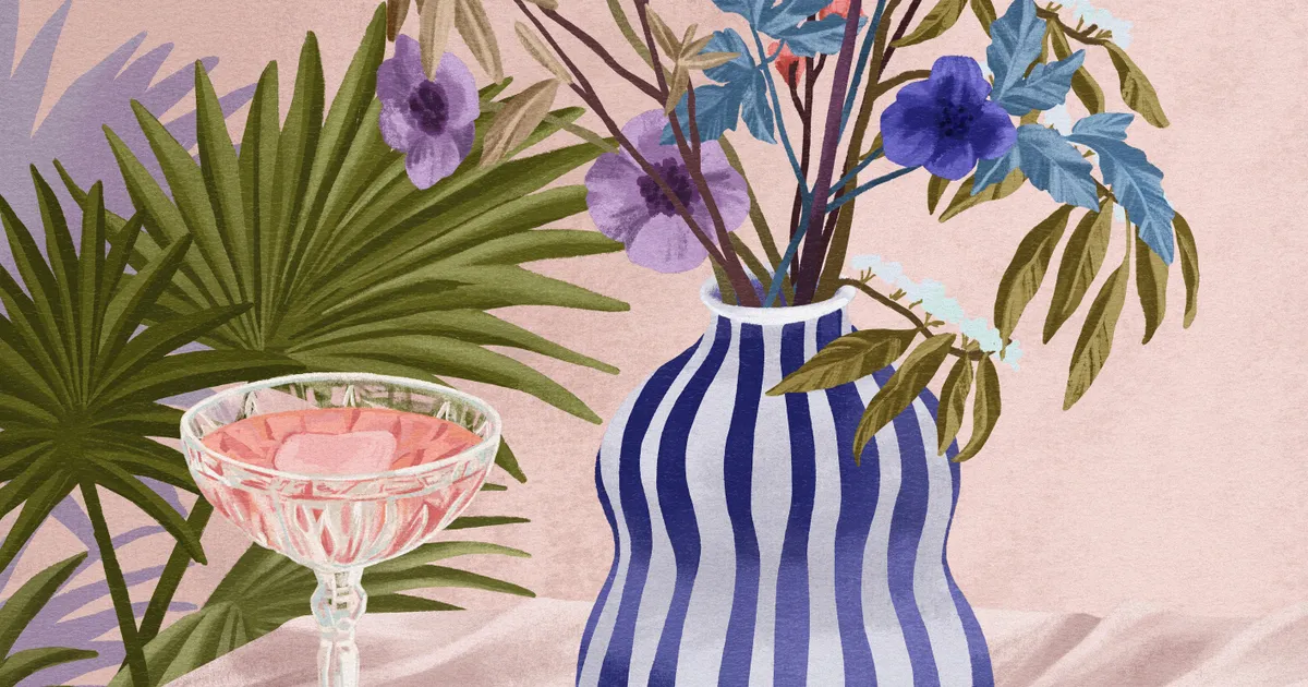 Lilac summer van goed blauw in verticale compositie