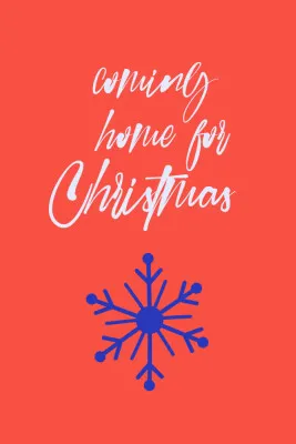 Verticale illustratie van een buitenkerstscène met warme lichtjes en sneeuw in diverse kleuren