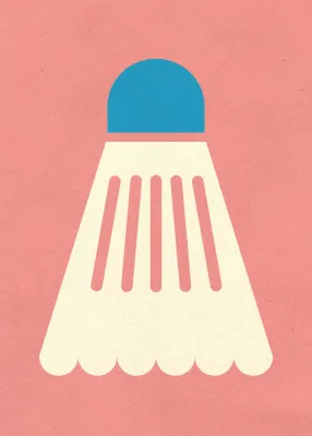 Badminton White Blue