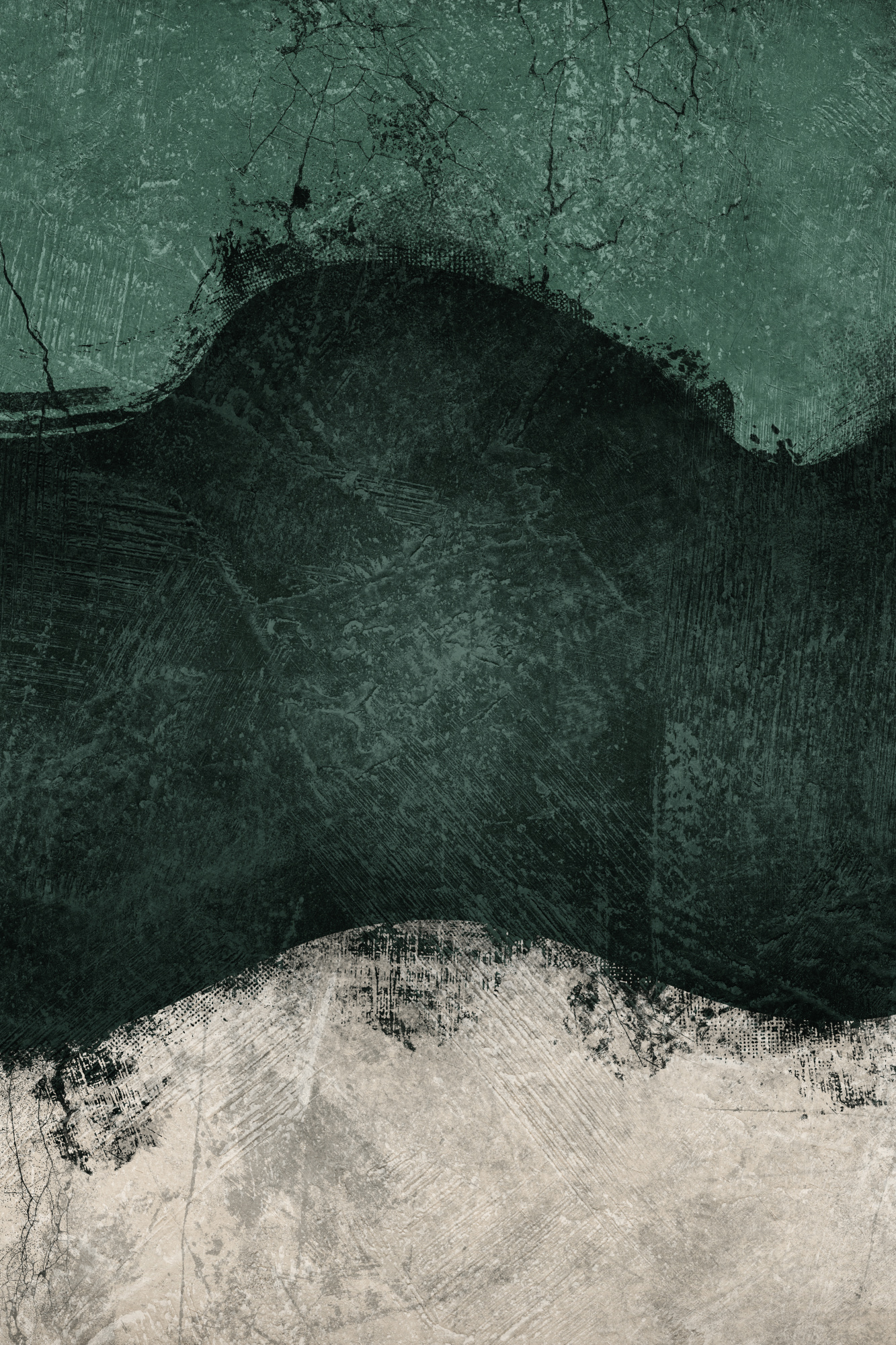 Middernachtelijke smaragd in verticale compositie