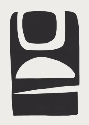 Abstracte verticale compositie van dan hobday