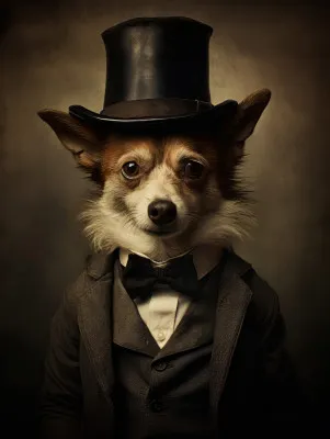Dog in Suit