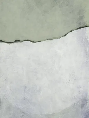 Verticale abstracte illustratie van een buitenlandschap met diverse kleuren en penseelstreken