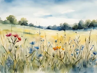 Field of wildflowers