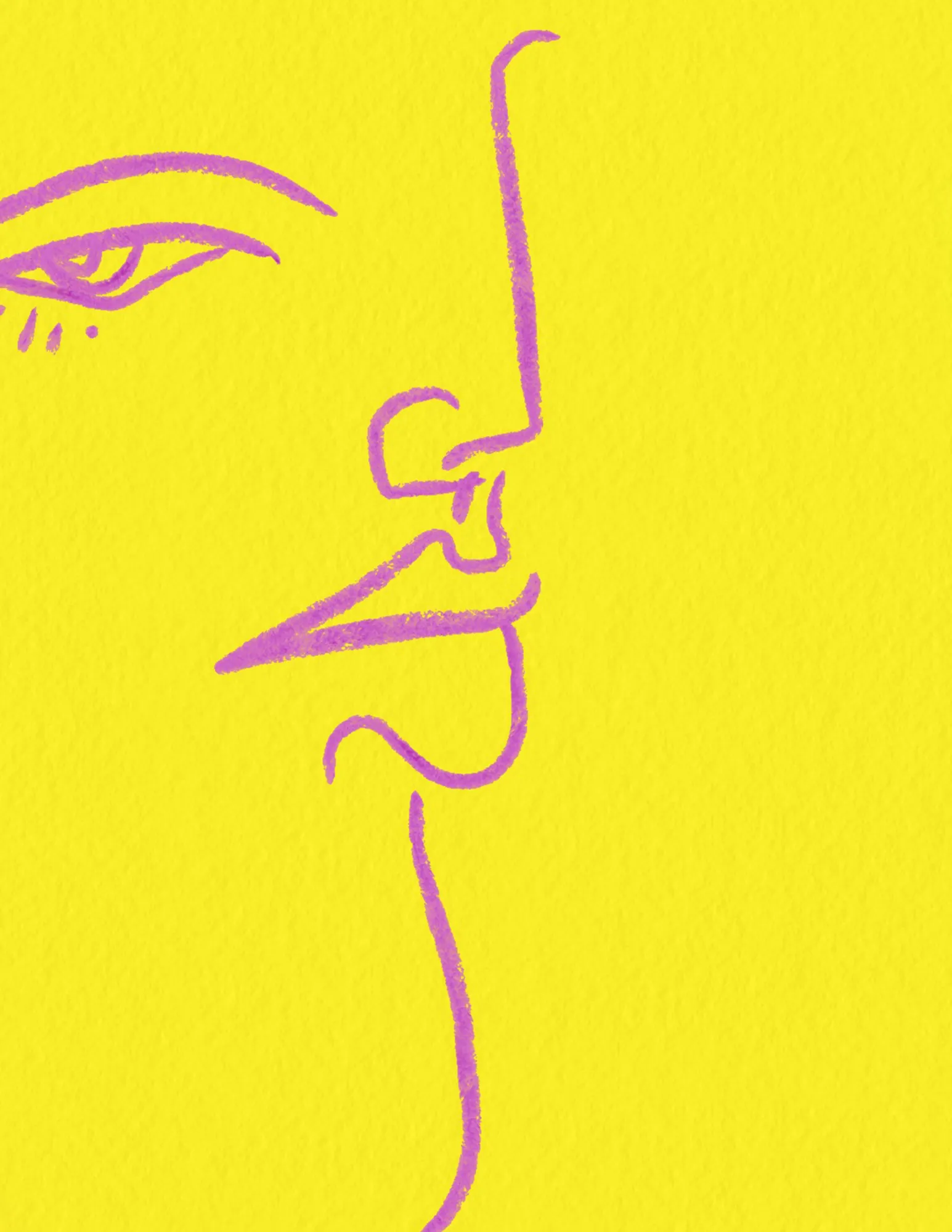 Portret met lijnenspel in de buitenlucht