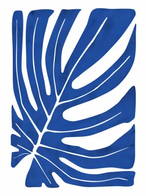 Indigo Leaf Silhouette