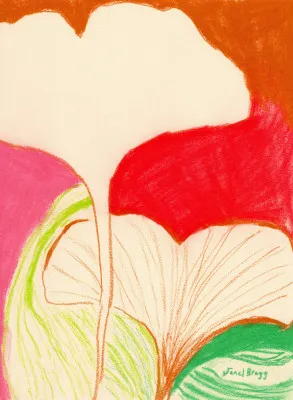 Ginkgo bladeren in kleur i van janel bragg