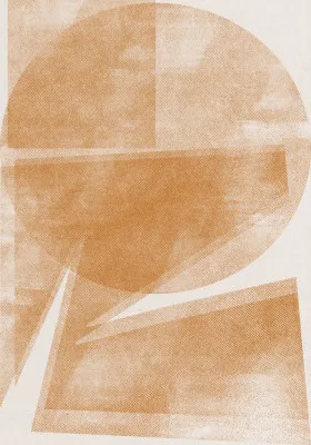 Geometrische echo's in beige tinten