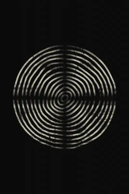 Concentrische cirkels in zwart-wit door ema paraschiv