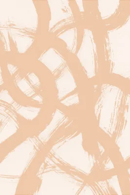 Abstracte penseelstreken in perziktonen