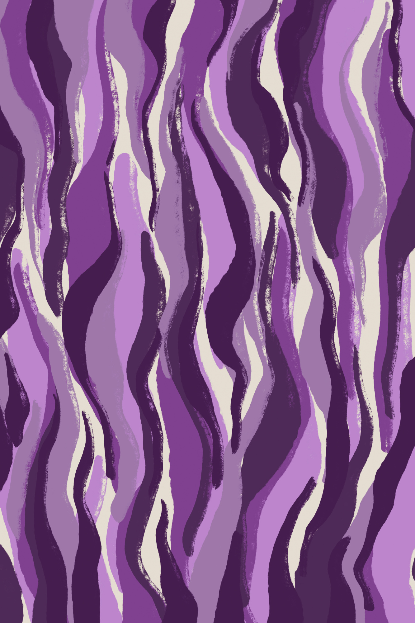 Purple flame waves van treechild in verticale compositie