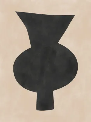 Abstracte vaas in minimalistisch licht