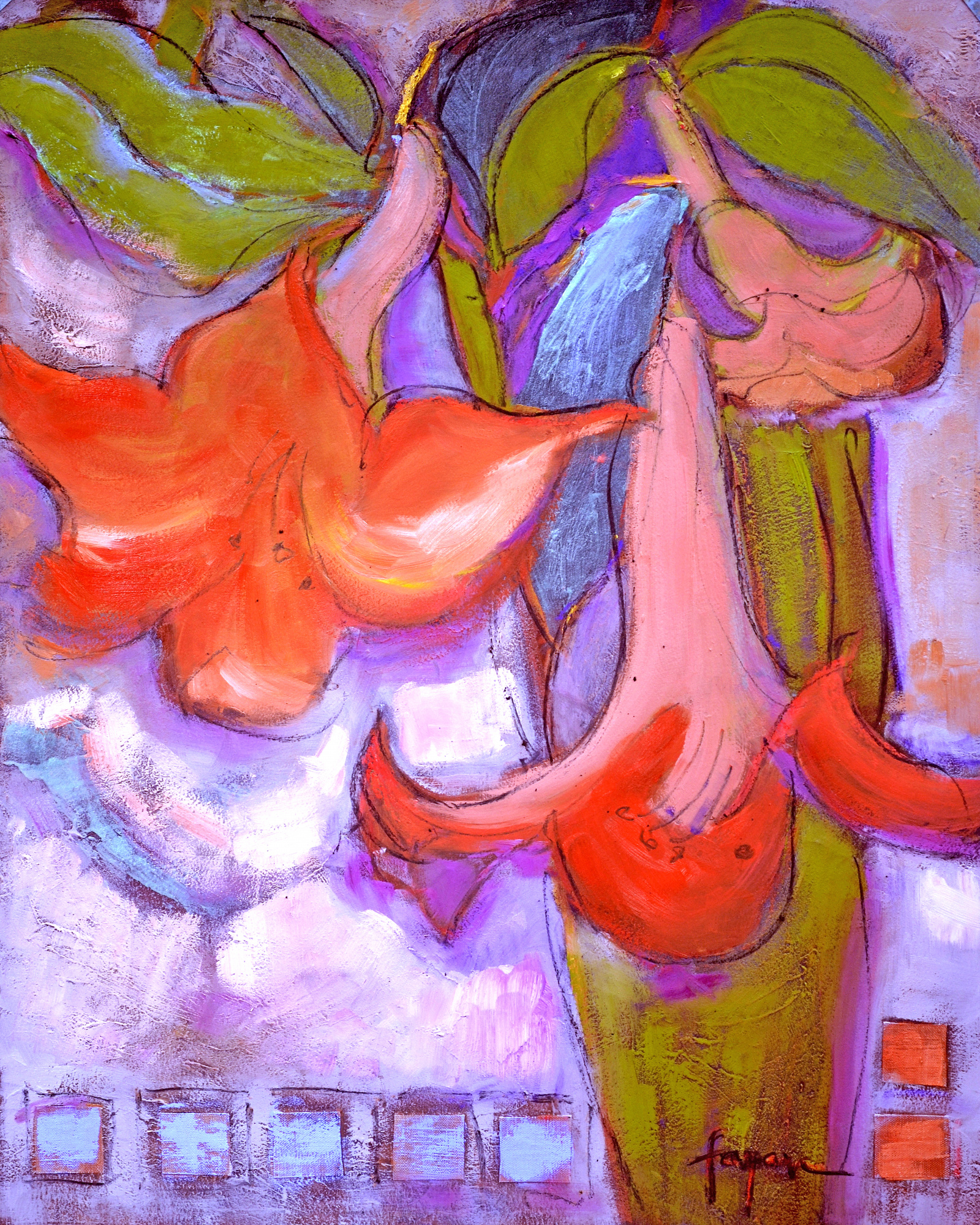 Winter blossom van dorothy fagan in verticale compositie