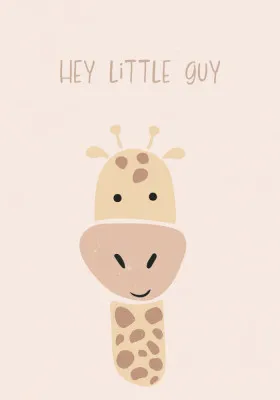 Giraffe nursery print