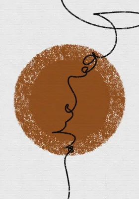 Minimalist Face Profile
