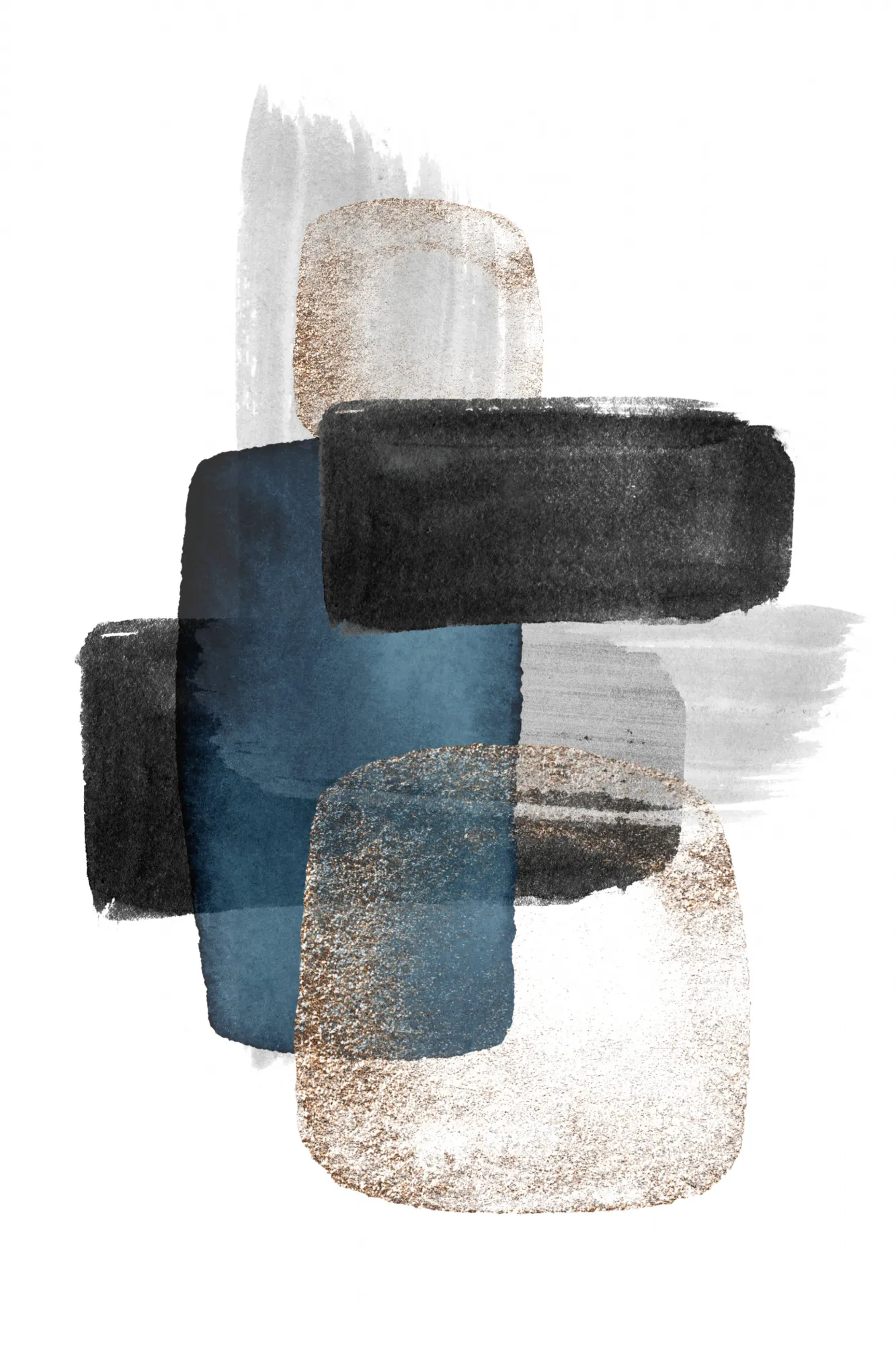 Avondscène in diepe blauwtinten