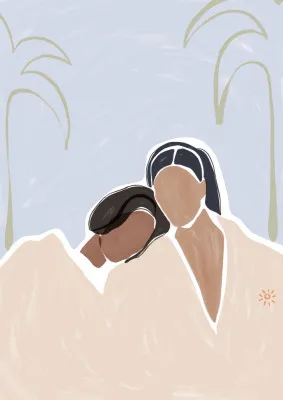 Girlfriends Print By Ivy Green Illustrations