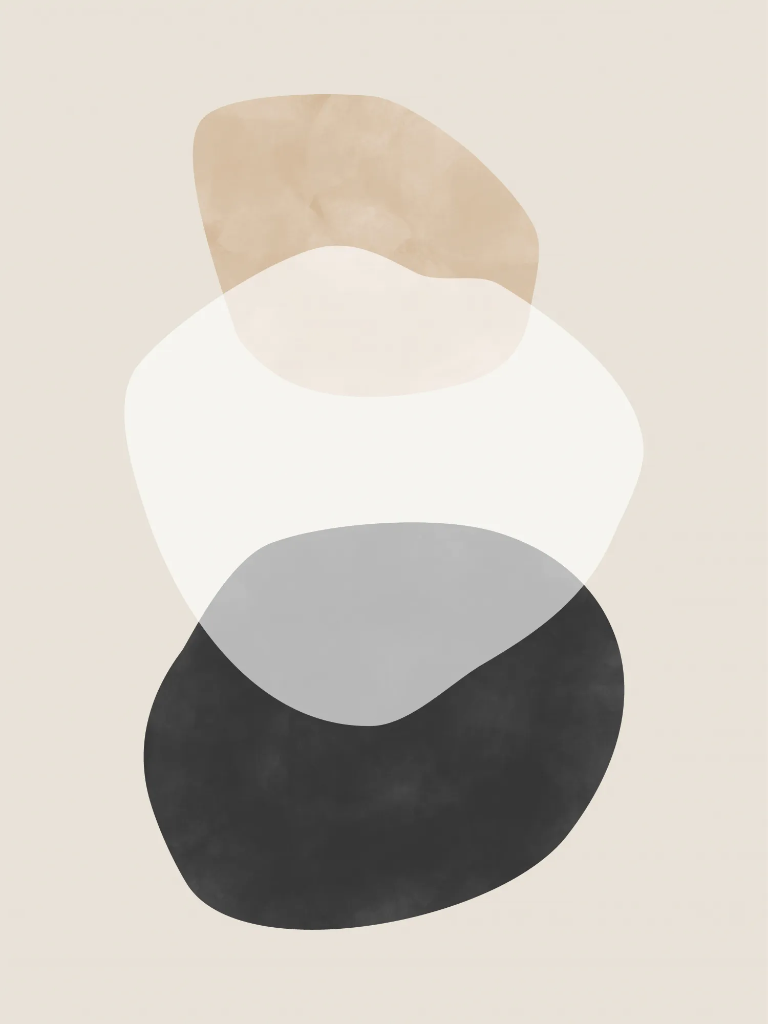 Beige boho shapes van elena ristova