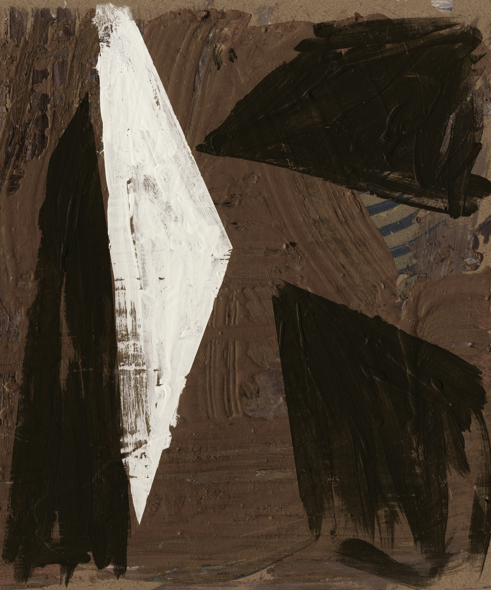 Abstracte outdoor scene met geometrische vormen